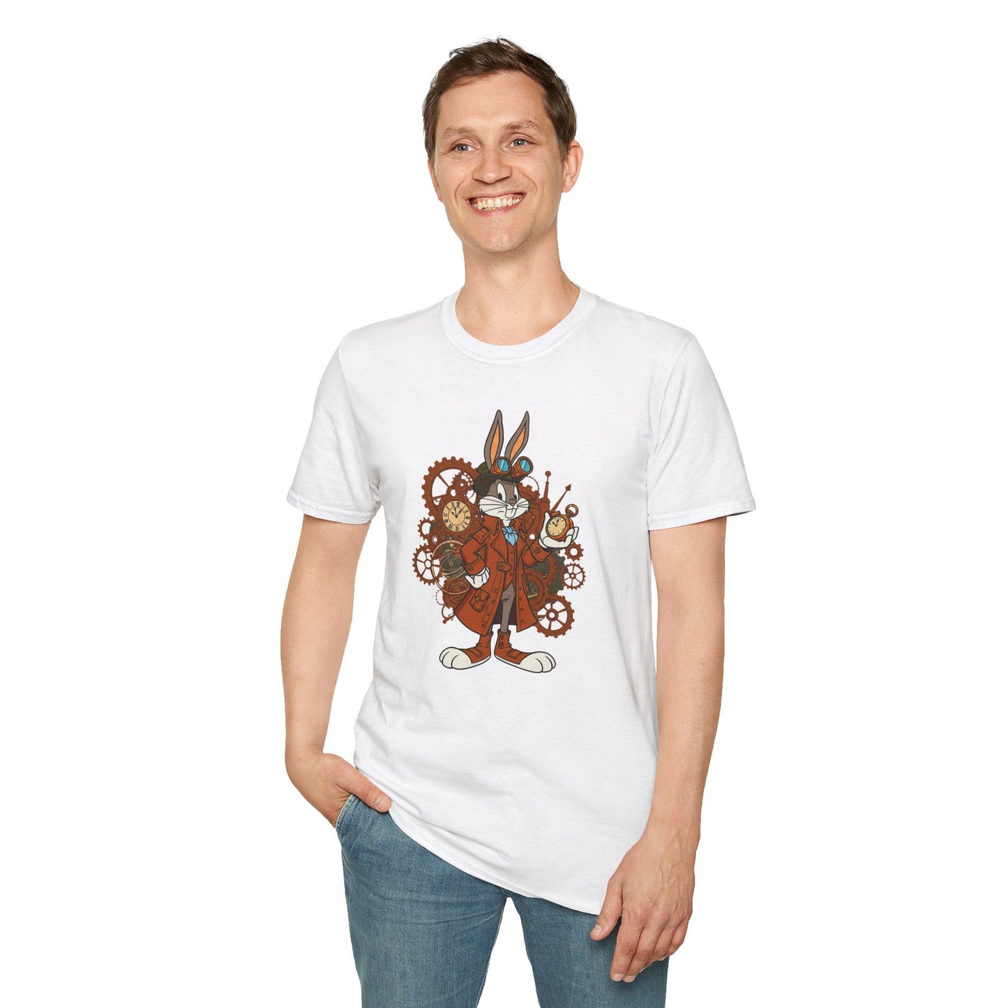 Bugs Bunny Shirt Unisex T Shirt Cartoon Tee 100 Percent Cotton Gildan Softstyle Graphic Tee