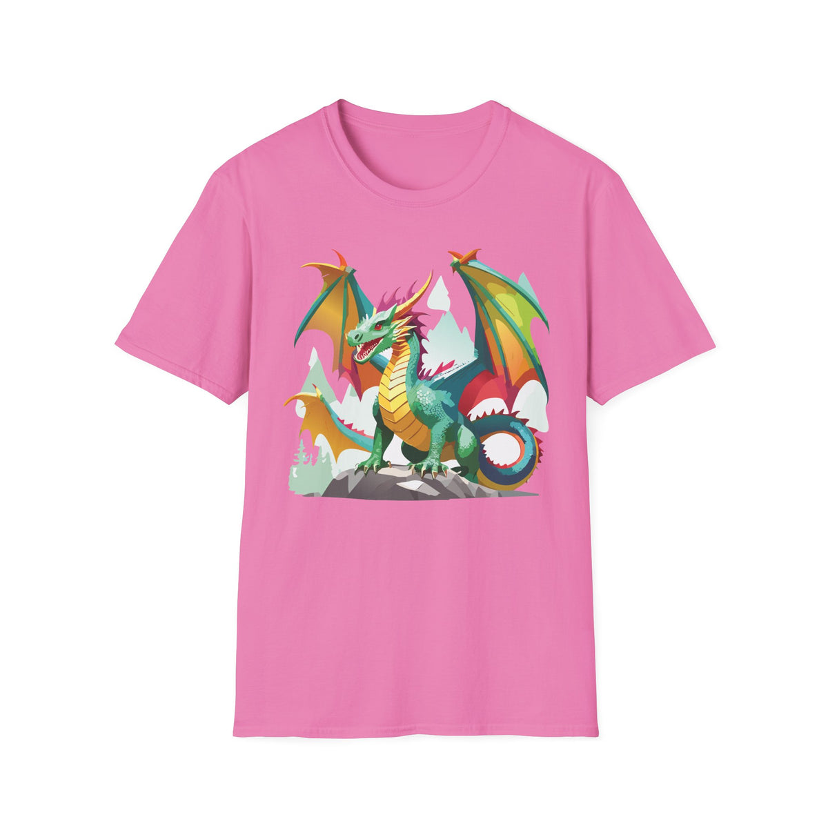 Dragon Graphic Tee Gildan Unisex 100 Cotton Tee Shirt with Animals m24