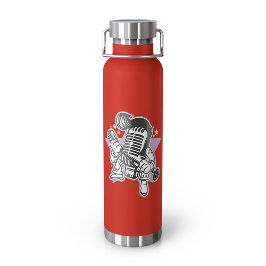 22oz Copper Insulated Water Bottle with Cartoon Design - CV98