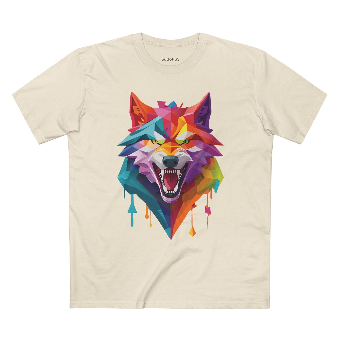 Wolf Graphic Unisex 100 Cotton Staple Tee with Animal Design Artwork 19