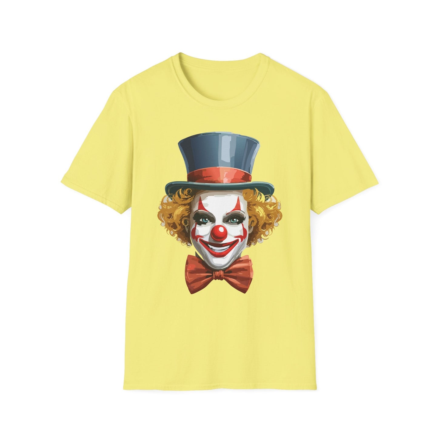 Clown Shirt T Shirt With Clown Funny Man Circus Shirt Scary Man Tee Unisex Gildan Softstyle 64000
