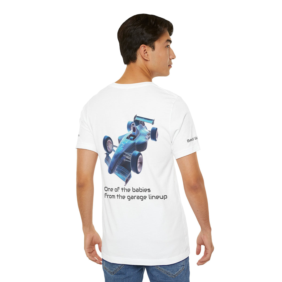 Car Graphic Unisex Cotton Bella+Canvas Tee with Art Design b14