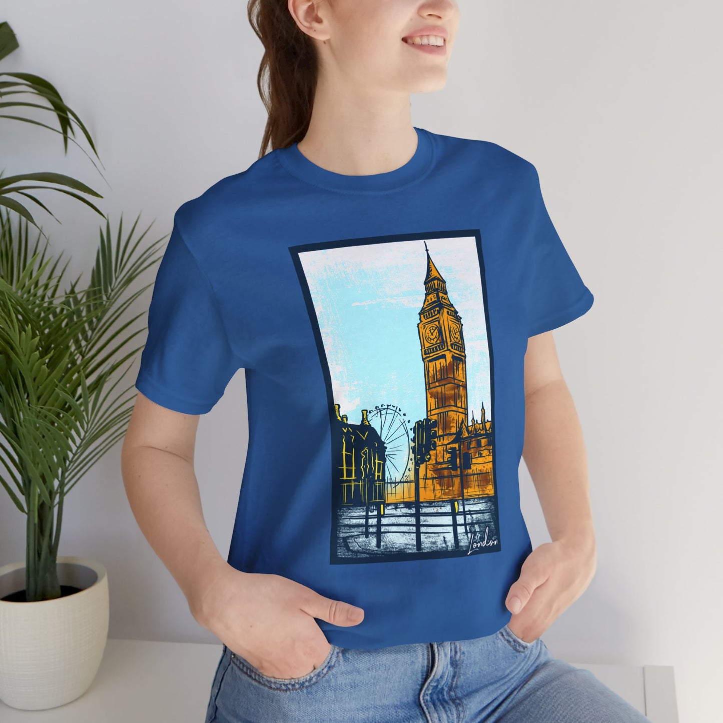 Retro Poster London Graphic Design Tee, London Shirt, Vintage Tees, Art Design T-Shirt, Graphic Tee, Retro Art Shirts