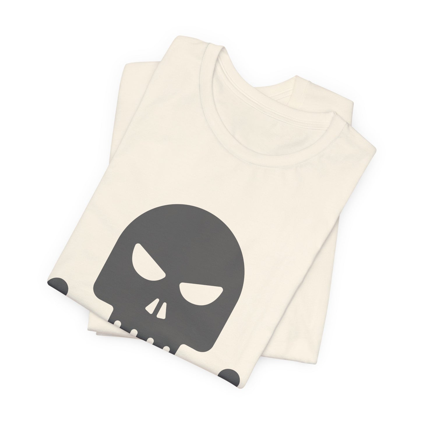 Unisex-T-Shirt aus Baumwolle mit Totenkopf