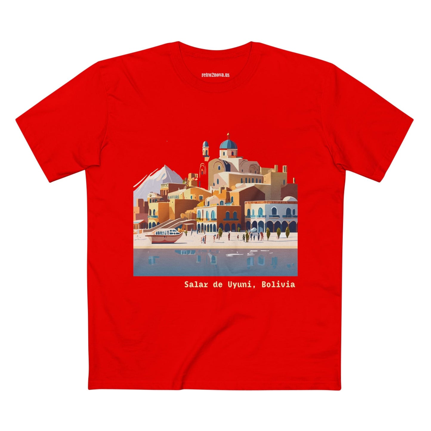 Bolivia Travel Shirt Unisex Premium Cotton Art Tee TT17 Retro2Nova Original Art Design Collection