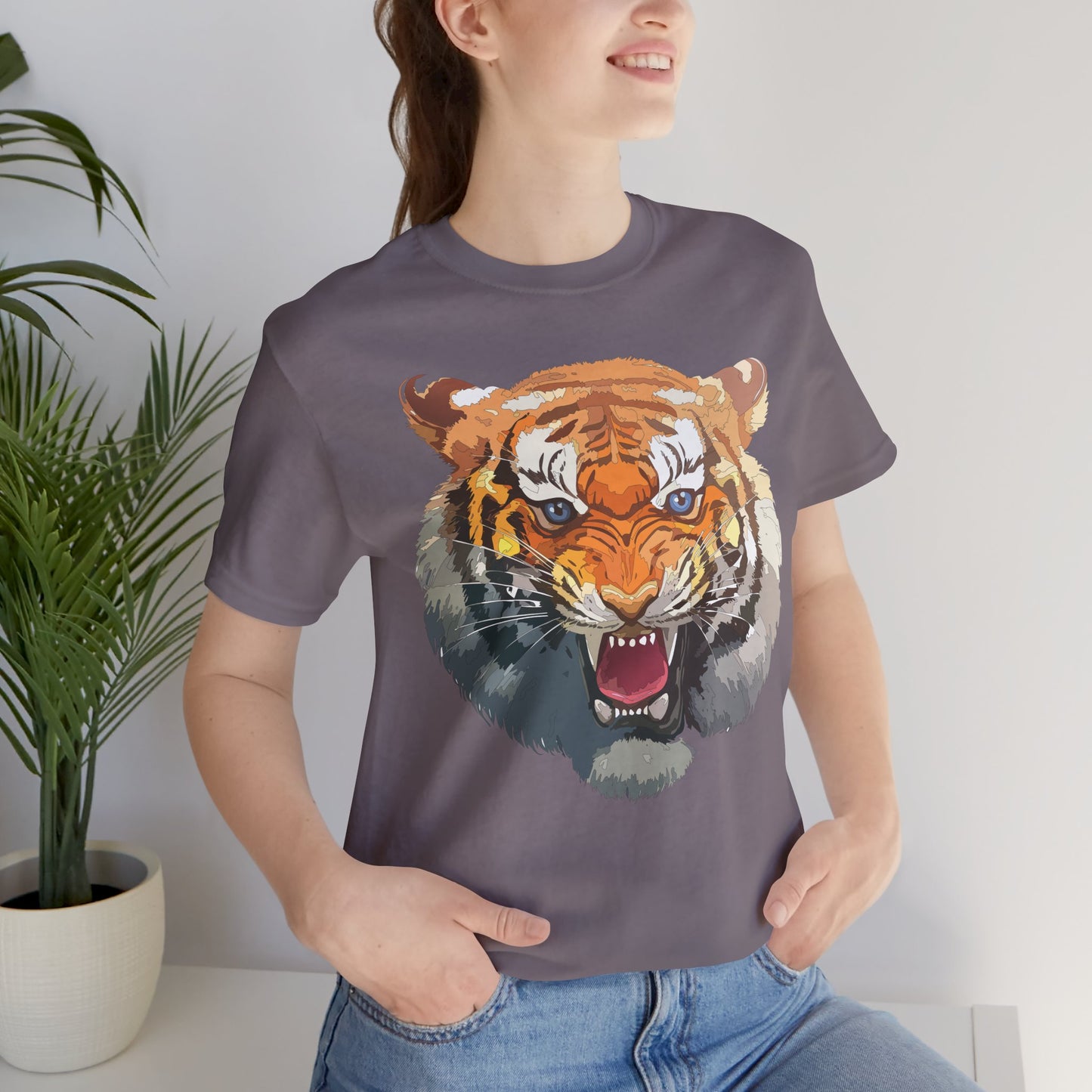 Tiger Shirt, Animal Shirt, T-Shirt with Tiger, Art Design Tee, Animal Tees, Safari T-Shirt, Graphic Design Tee 14