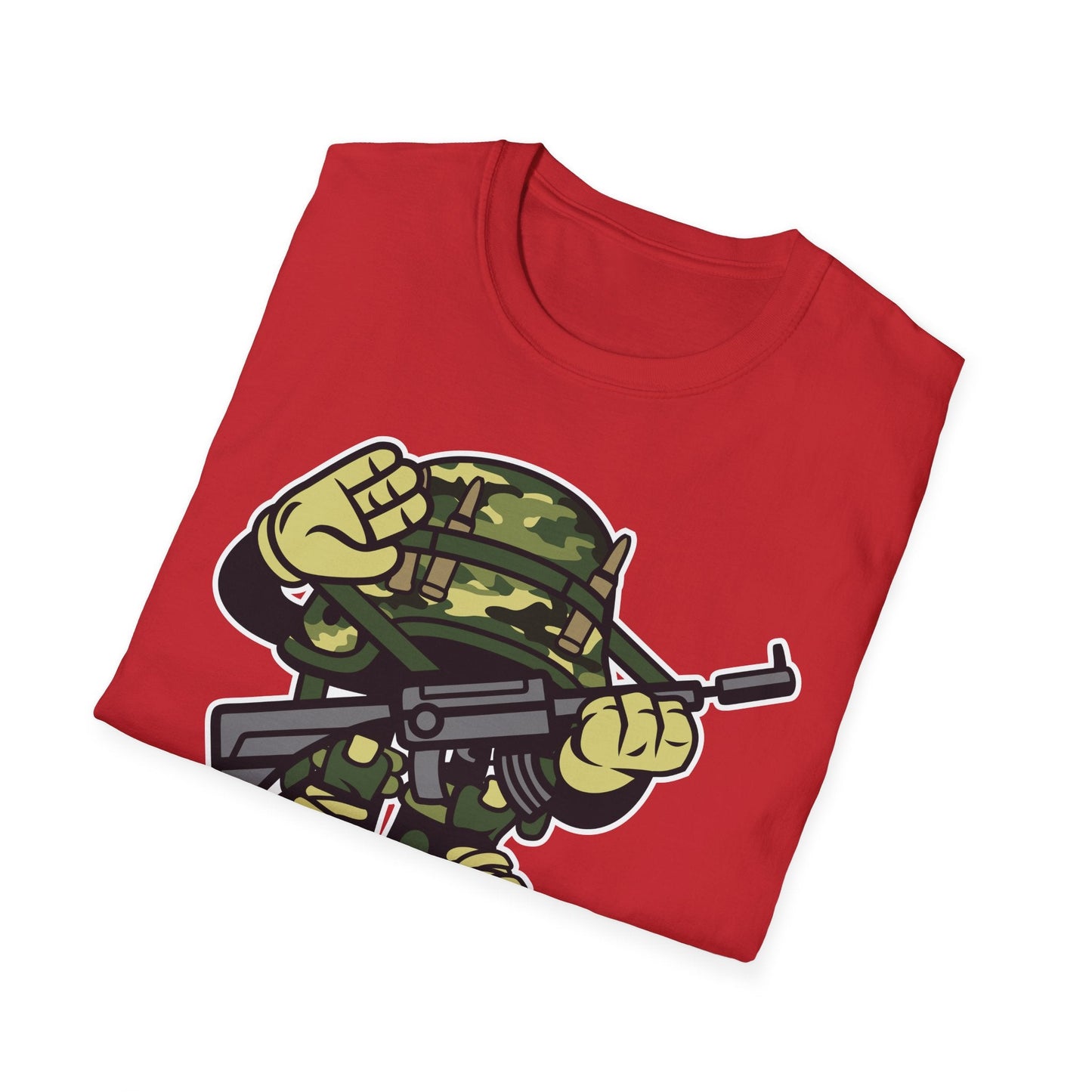 Cartoon T Shirt Animation Tee Funny Art Design Unisex Softstyle 64000 Lightweight Cotton Tee