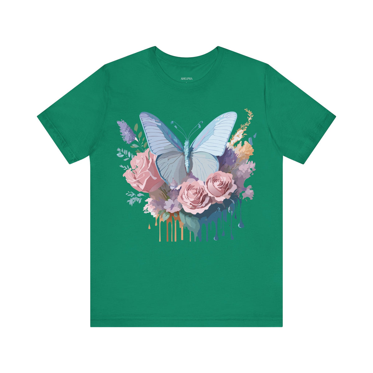 Butterfly Graphic Unisex Cotton Bella+Canvas Tee with Art Design n46
