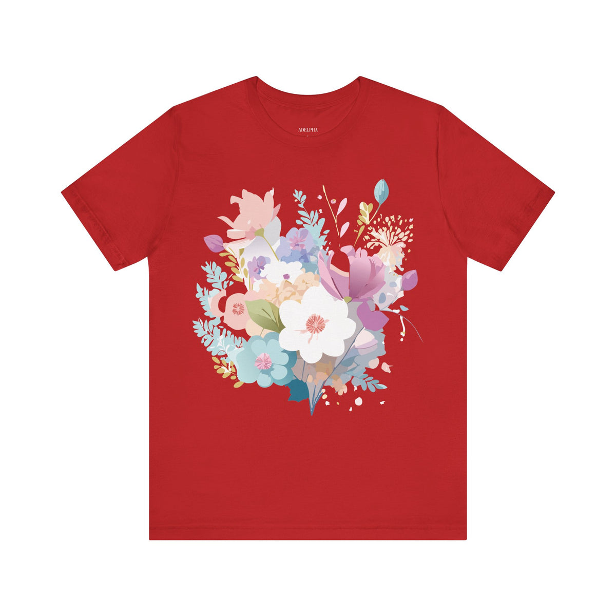 Floral Graphic Tee Shirt - Bella+Canvas Unisex 100 Cotton 47