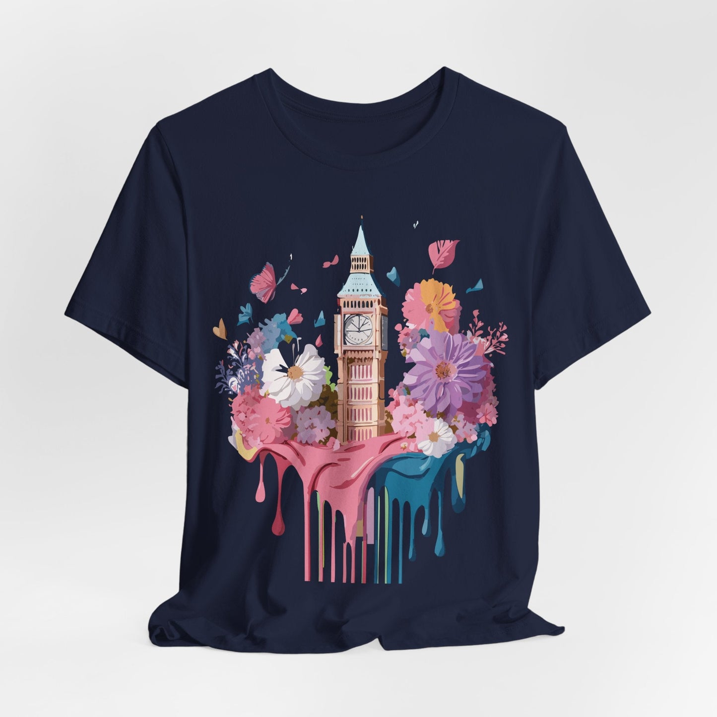 London Tourist Unisex Graphic Tee Vintage Inspired Art Jersey Short Sleeve