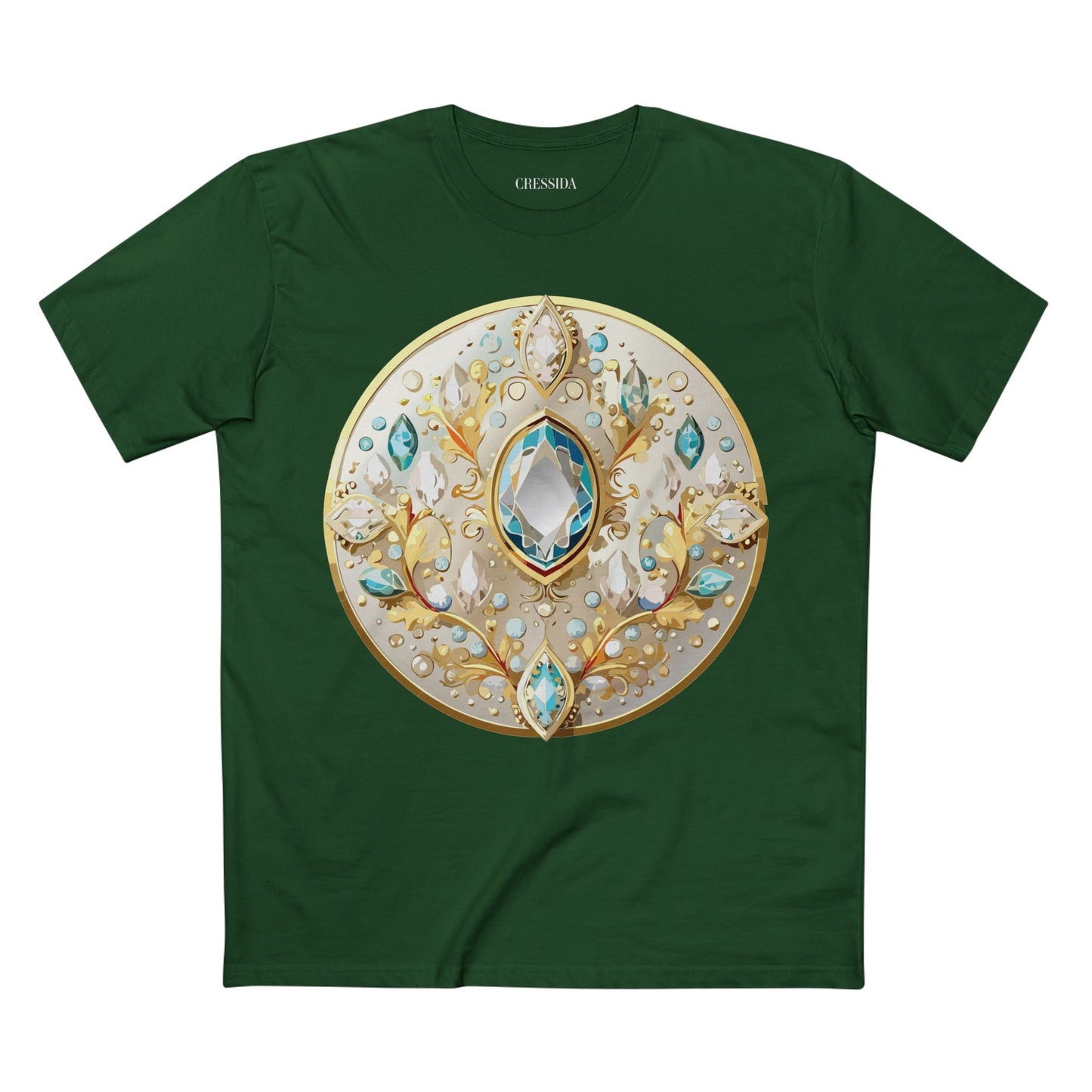 Medallion Graphic T-Shirt Unisex 100 Cotton With Gold Art Design Medal Tee 22