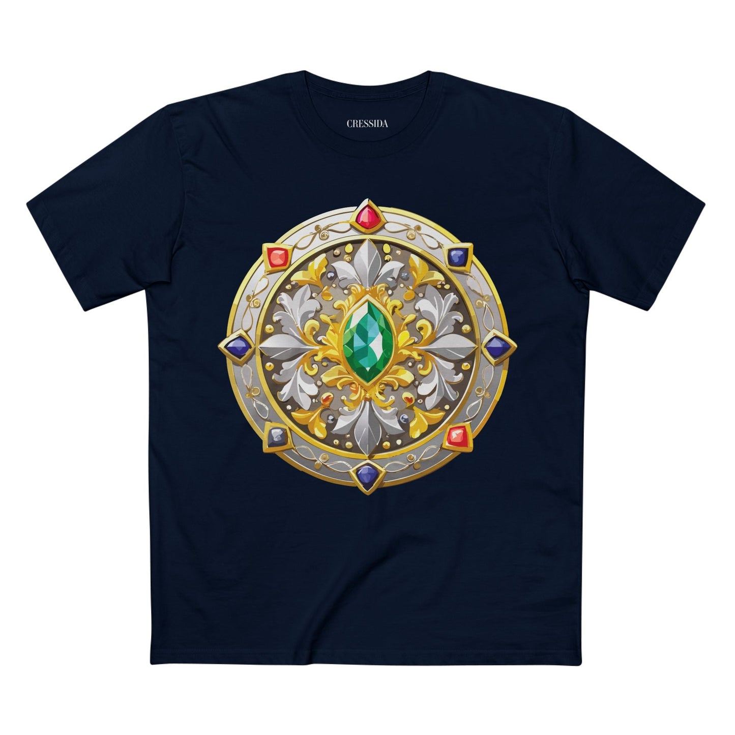 Medallion Graphic T-Shirt Unisex 100 Cotton With Gold Art Design Medal Tee 5