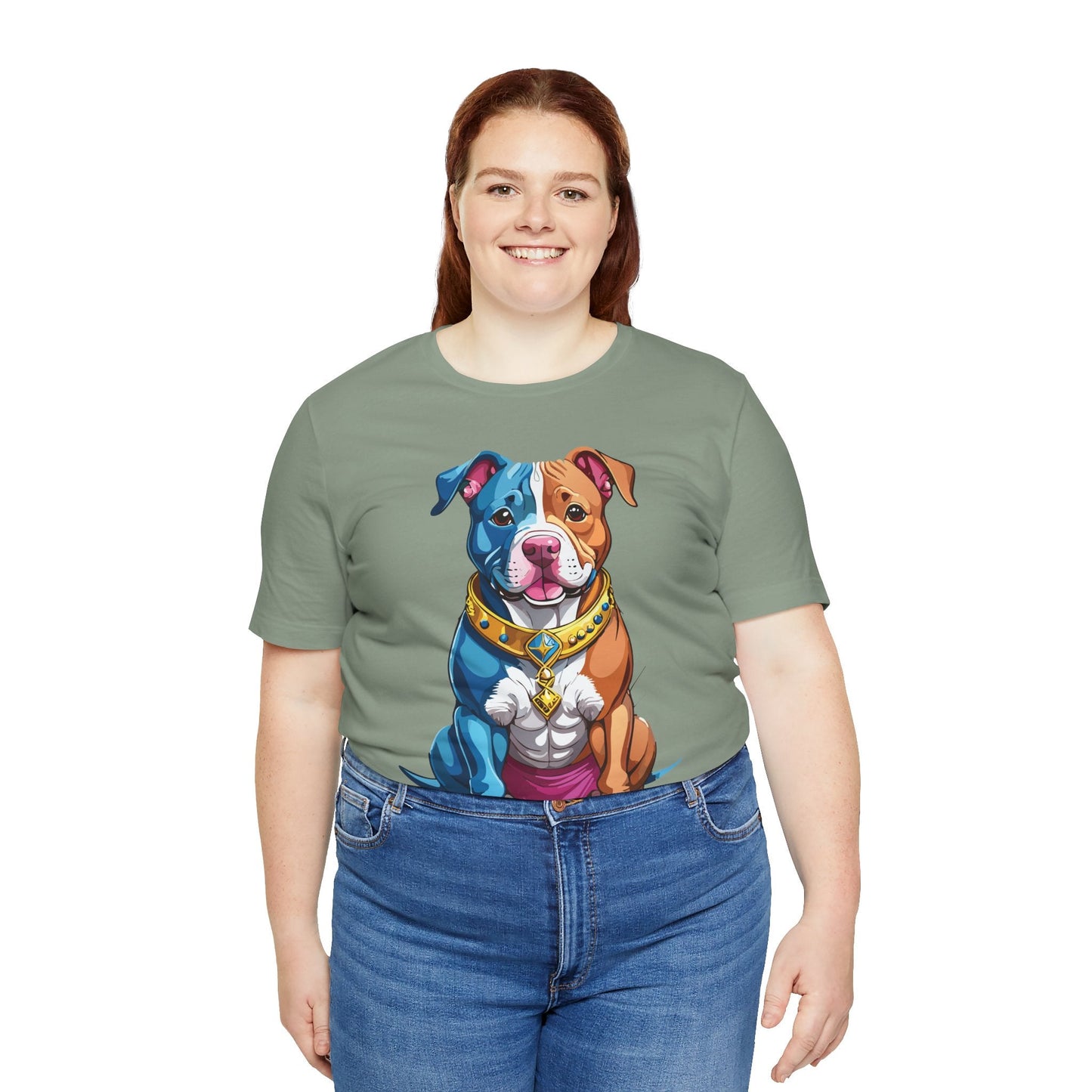 Unisex Animal Shirt Art Design Tee With Wild Animals Print Short Sleeve Jersey Tee