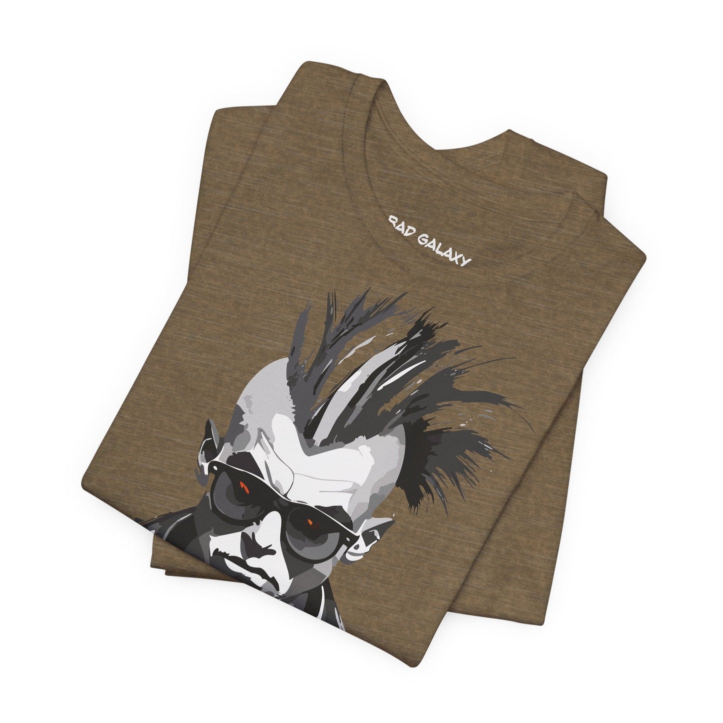 Punk Rock Tee Shirt From Bad Galaxy Made To Order 100 Percent Cotton Eco Friendly Inks