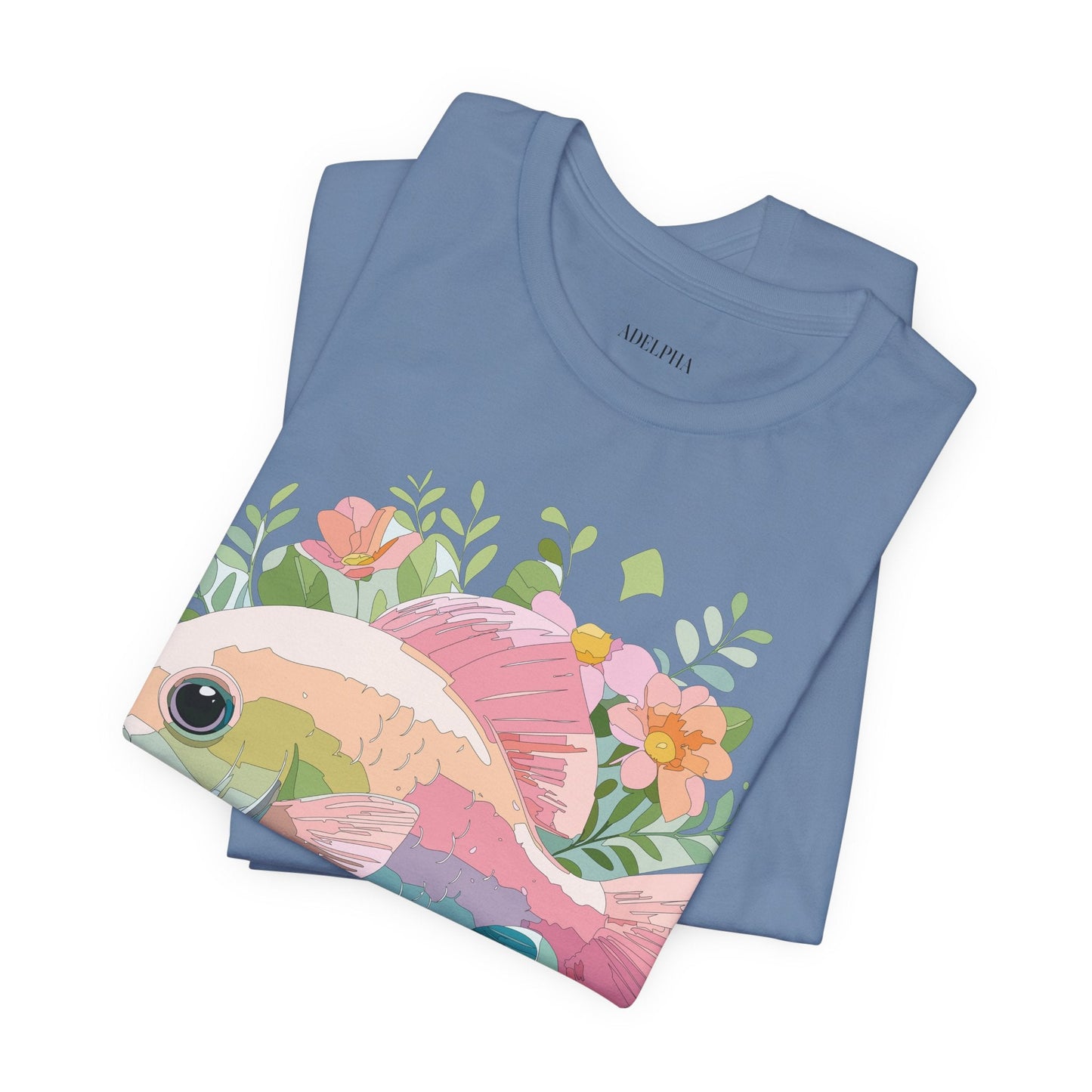 Fish Shirt Graphic Tee Unisex Adelpha Art Design Vintage Inspired Artwork for Everyday Wear