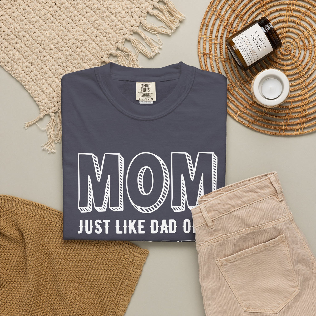 Mom T-shirt Mother's Day Mama Tee Unisex Comfort Colors Garment-Dyed Cotton h35