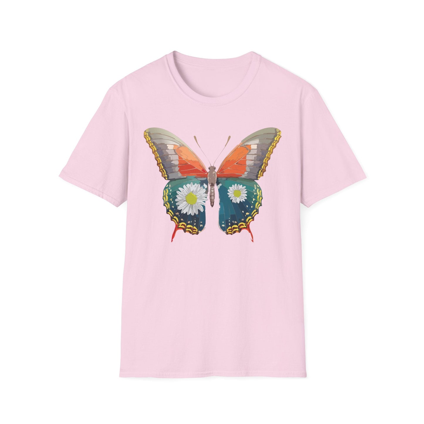 Butterfly Shirt Unisex Gildan Softstyle 64000 Short Sleeve T Shirt Monarch Design