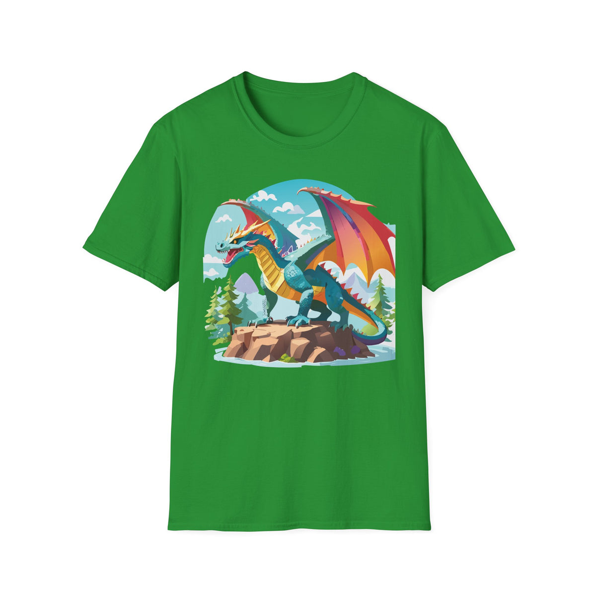 Dragon Graphic Tee Gildan Unisex 100 Cotton Tee Shirt with Animals Design h14