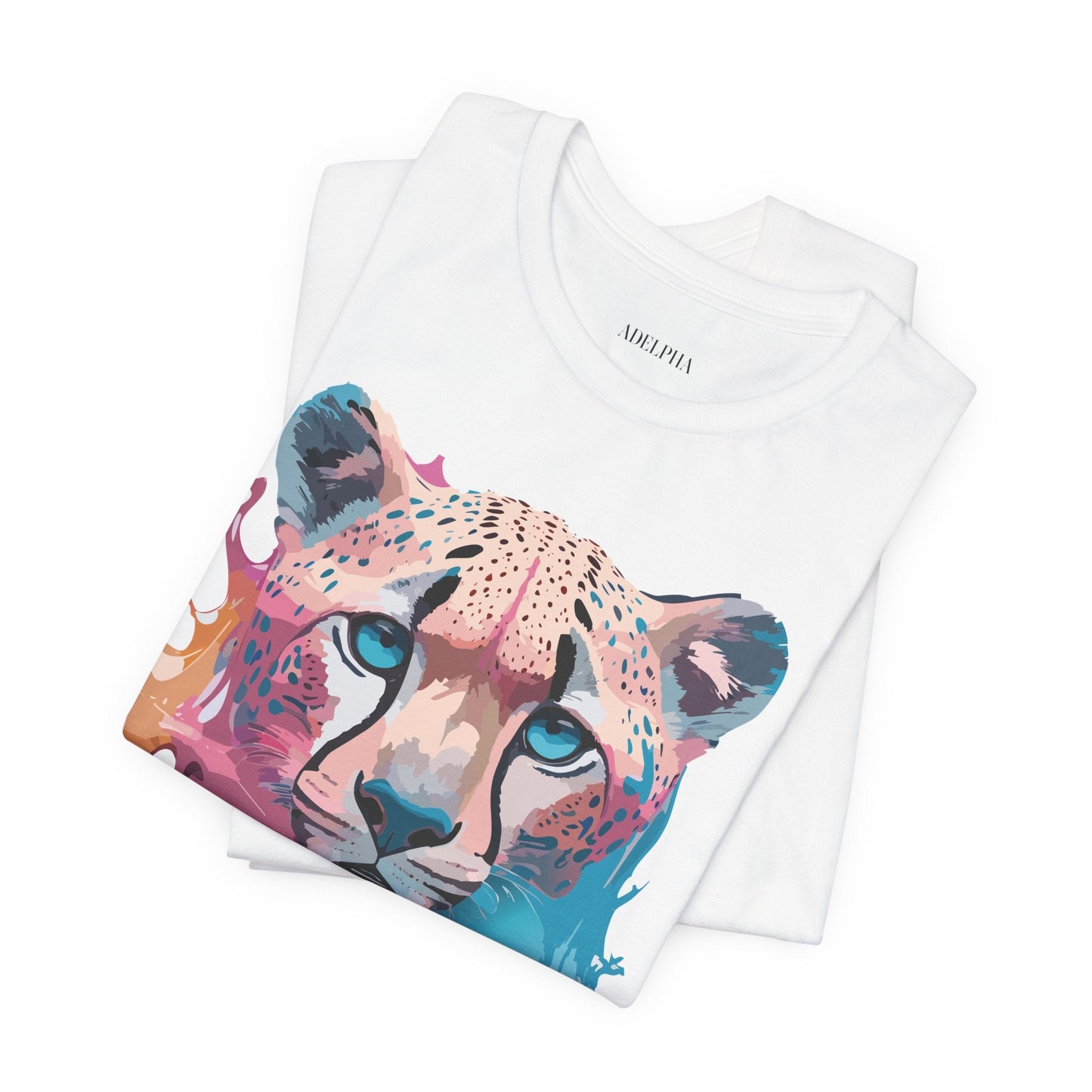 Cheetah Graphic Tee Unisex Jersey Short Sleeve Vintage Inspired Artwork Adelpha