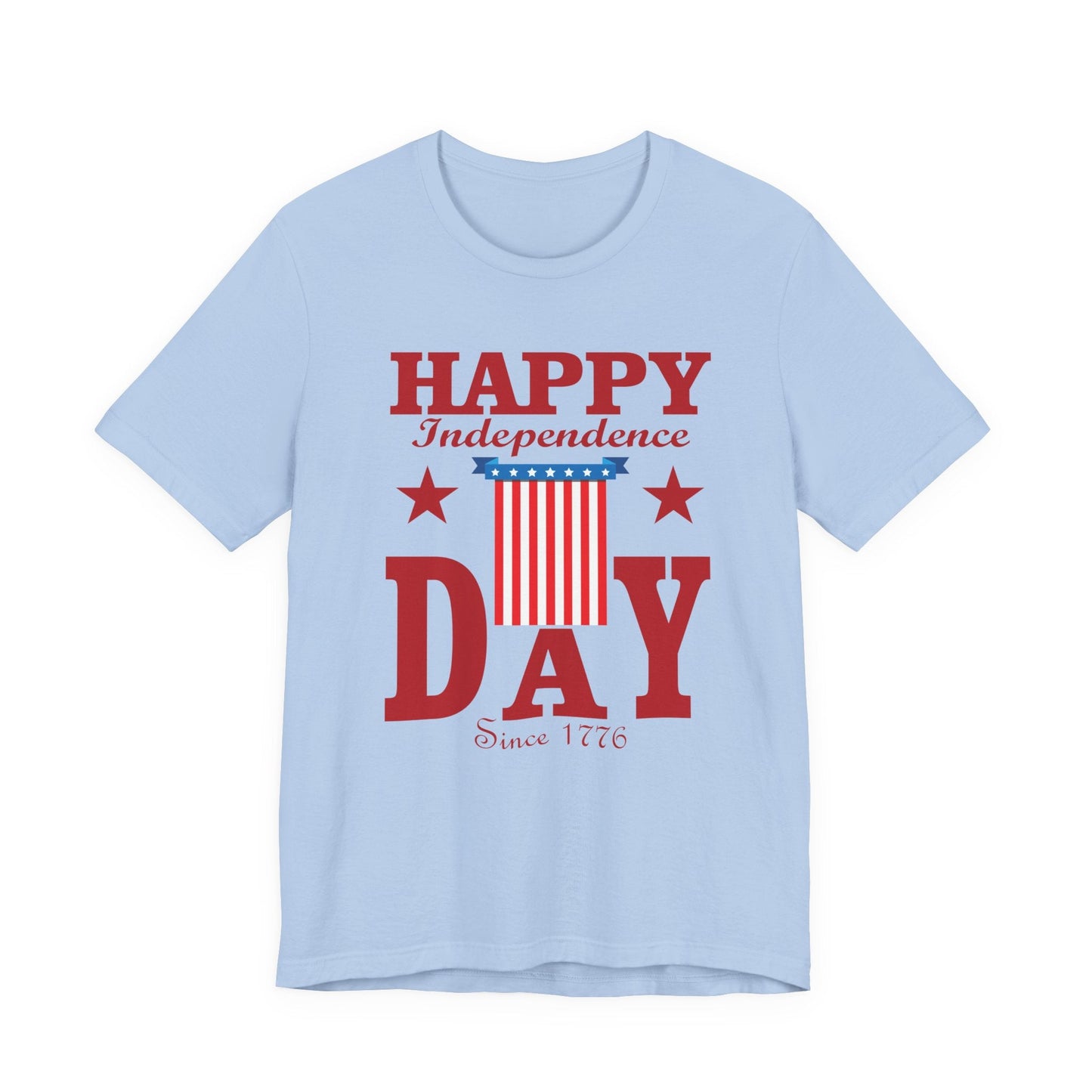 Happy Independence Day Graphic Unisex Cotton T-Shirt 018