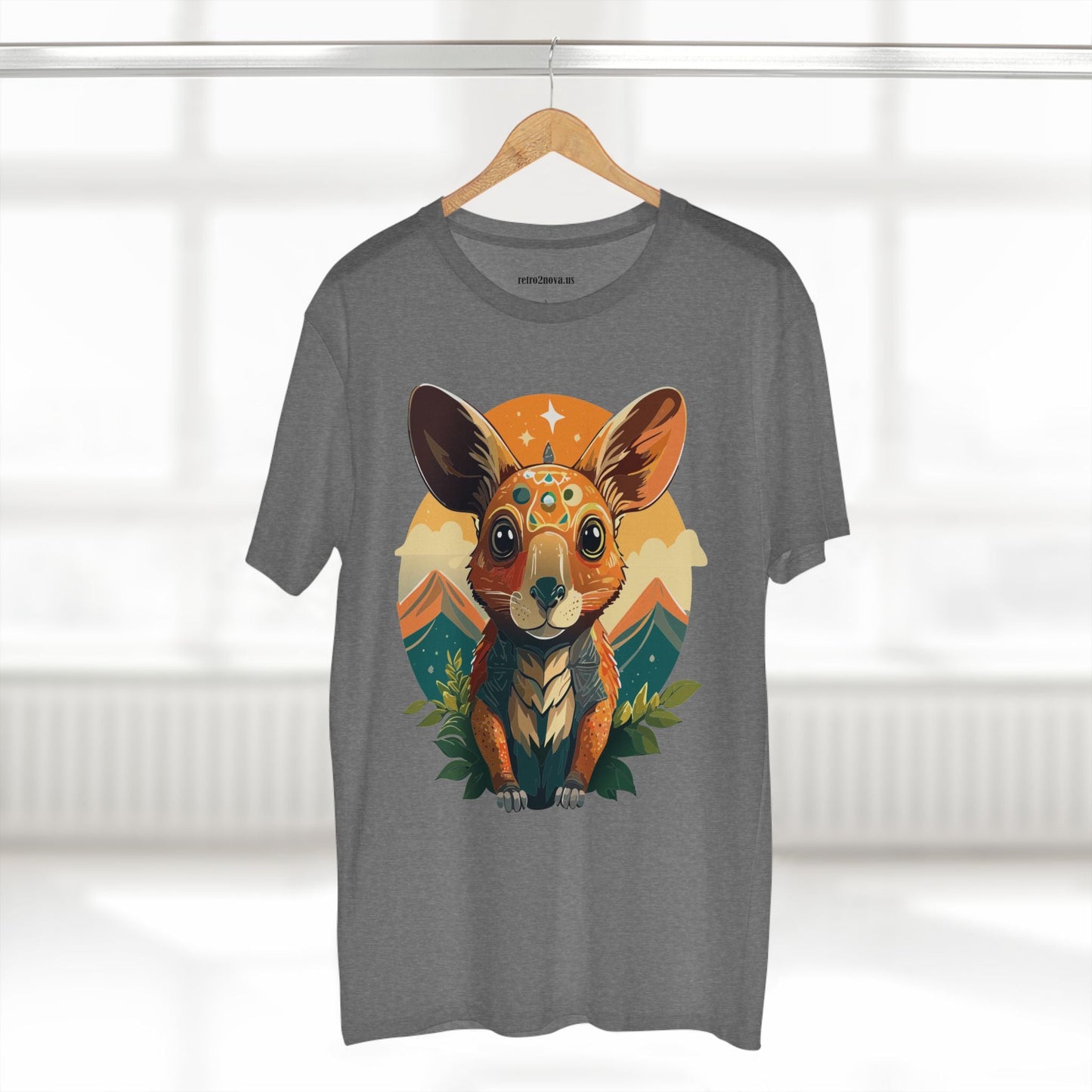 Rabbit Animals Shirt Unisex Premium Cotton Tee With Original Art Design From Retro2Nova Collection Premium Art Apparel