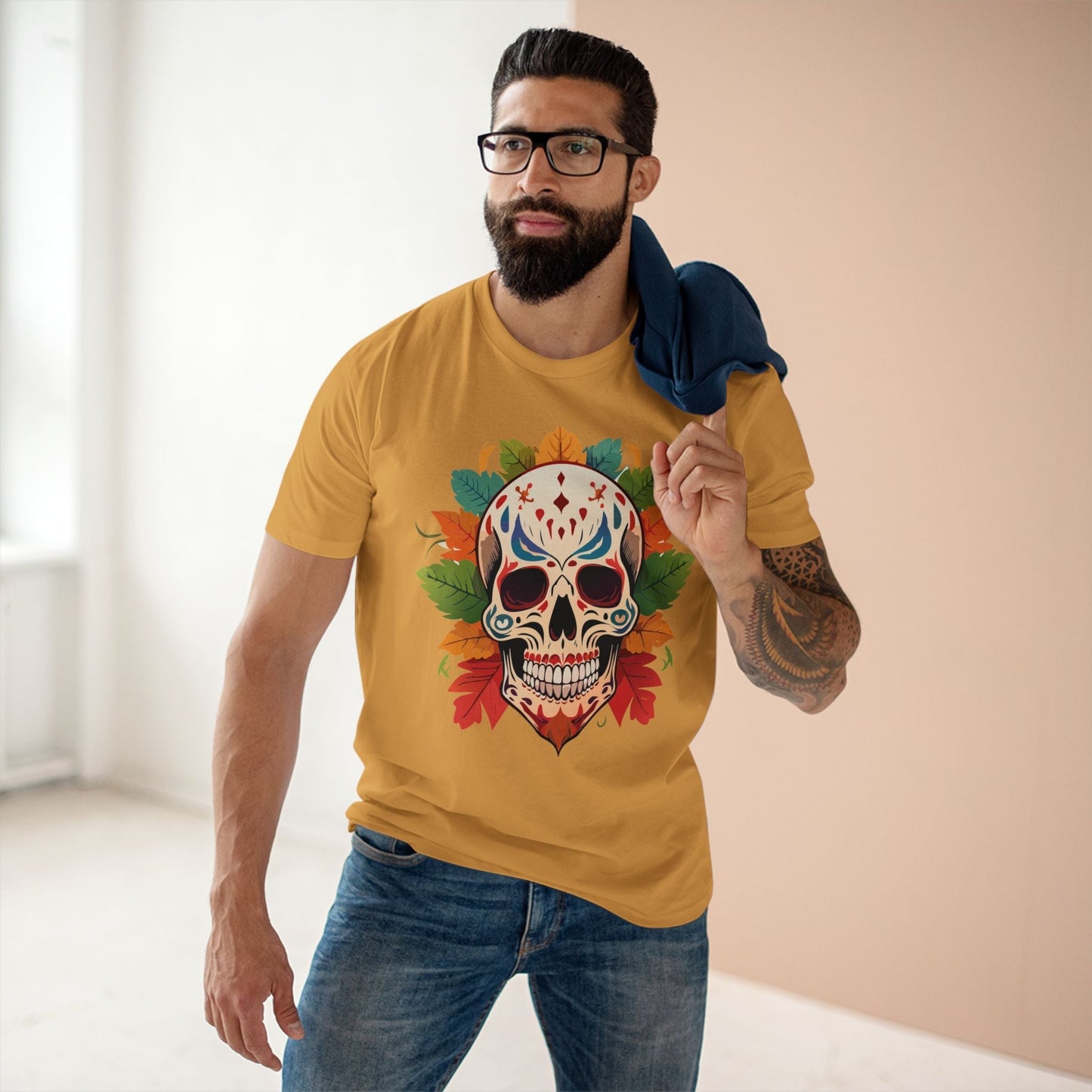 Skull Shirt Skeleton Tee SS-12 Unisex Premium Cotton Original Art Design Retro2Nova