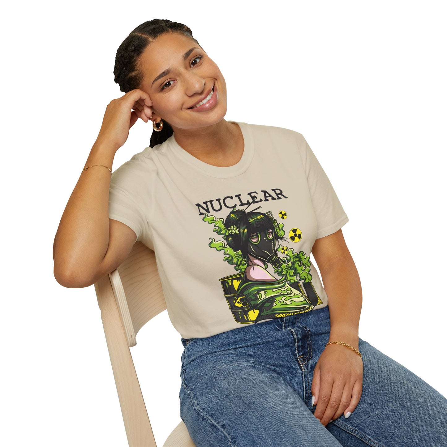 Unisex Cotton T-Shirt with Cartoon Graphic Design