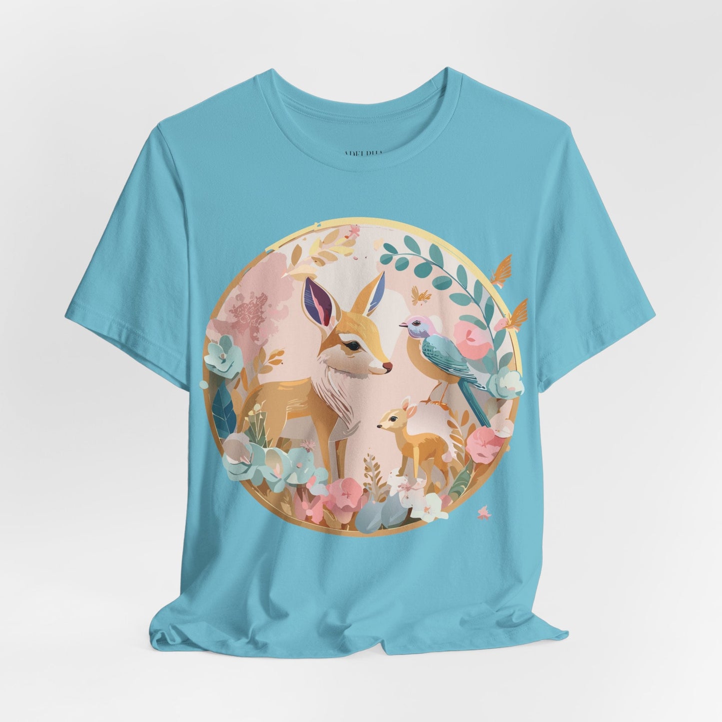 Adelpha Medallion Graphic T Shirt Unisex Short Sleeve Vintage Inspired Art Design Tee