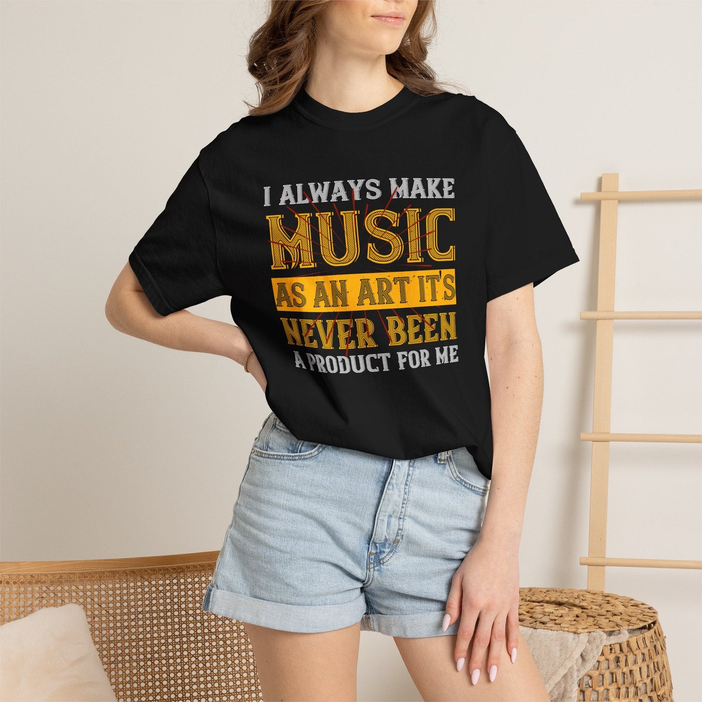 Music Graphic Design Unisex Cotton T-shirt m4