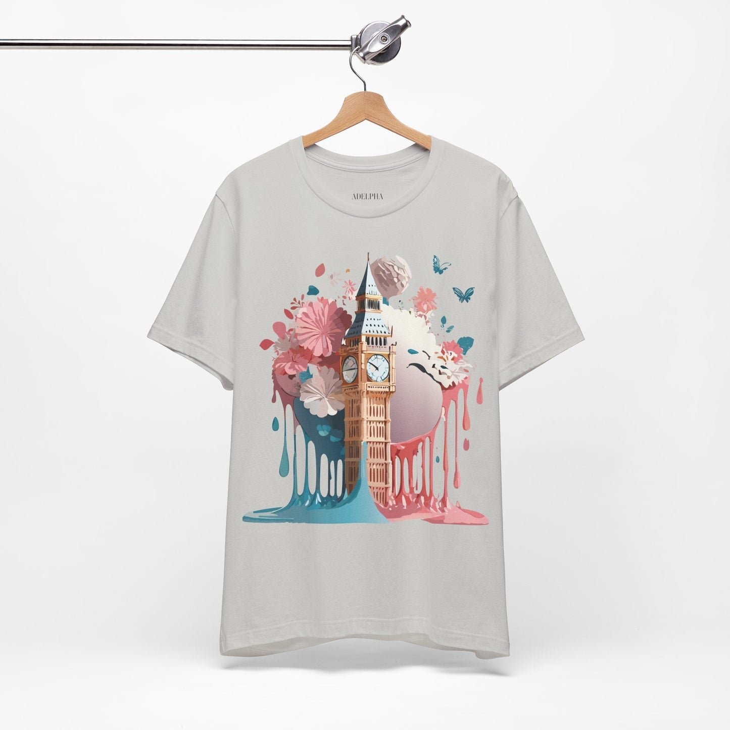 London Tourist Shirt Graphic Tee Unisex Vintage Inspired Artwork By Adelpha Original Collection