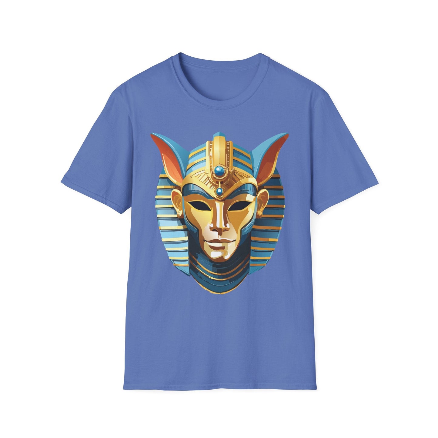 Mask Tee Shirt Unisex Softstyle Cotton Tee With Masquerade Art Design Gildan Softstyle