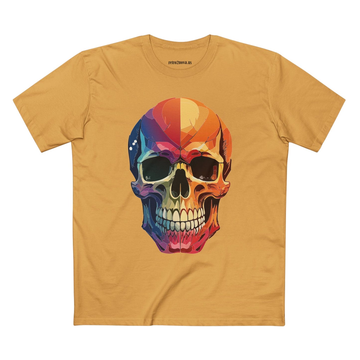 Skull Shirt Unisex Premium Cotton Tee With Original Skull Art From Retro2Nova Art Collection