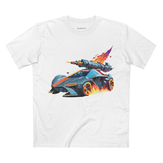 Car Graphic Unisex 100 Cotton Staple Tee 17