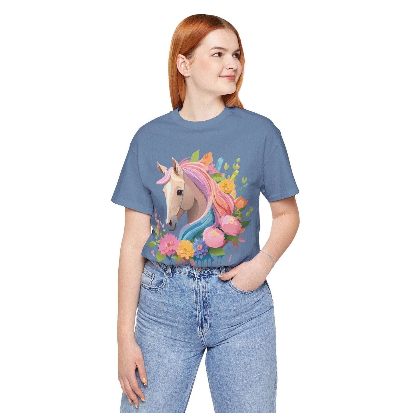 Horse Graphic Unisex 100 Cotton Vintage Animal Art T-Shirt 2