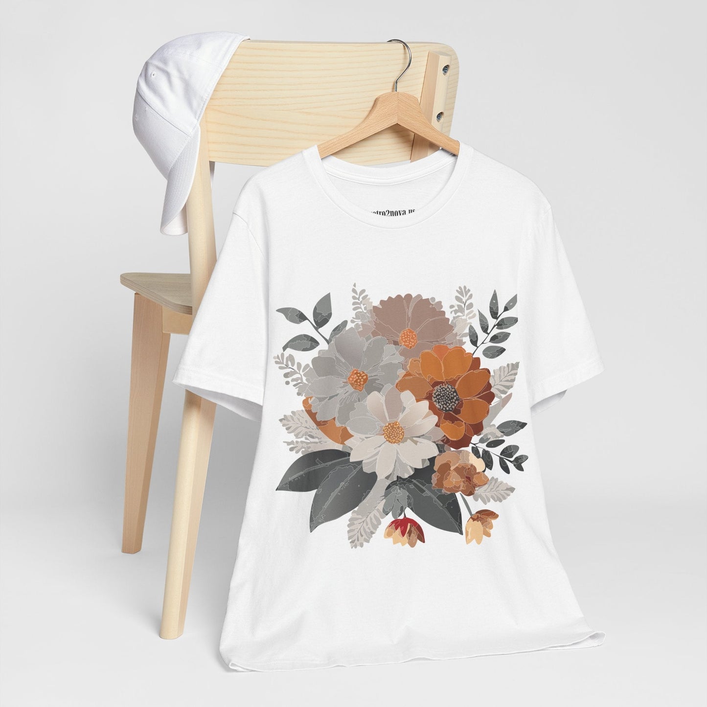 Flowers Shirt Floral Shirt Unisex Tee Lightweight Jersey Short Sleeve Floral Print Free Shipping