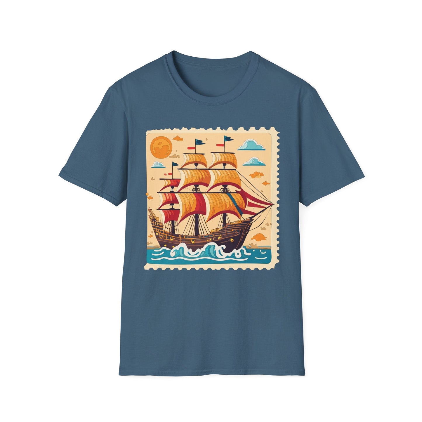 Ship T Shirts Frigate T Shirts Vessel Tee Shirt Unisex Gildan Softstyle 64000 Comfort Fit