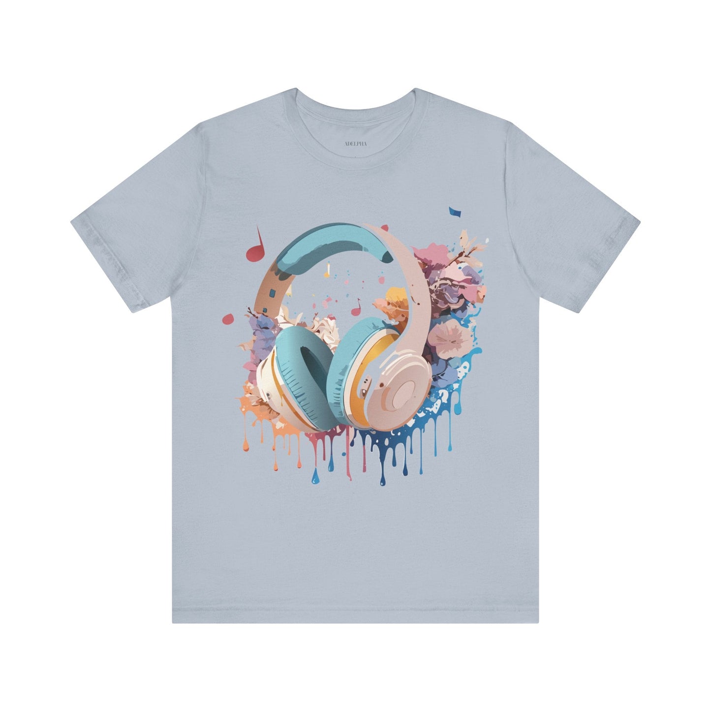 Unisex Graphic Tee Adelpha Art Design Vintage Music Inspired Short Sleeve Jersey Premium