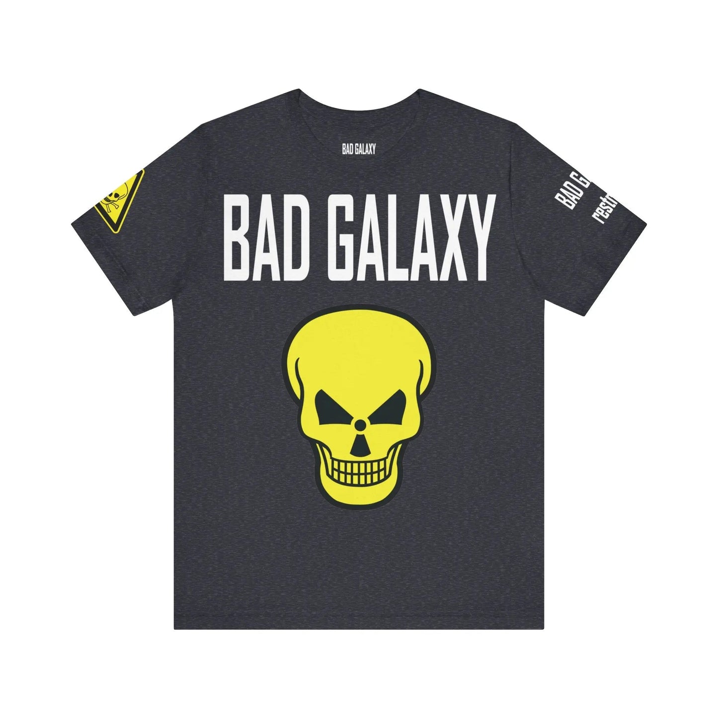 Bad Galaxy Skull T Shirt Made To Order 100 Percent Cotton Eco Friendly Inks USA Designed