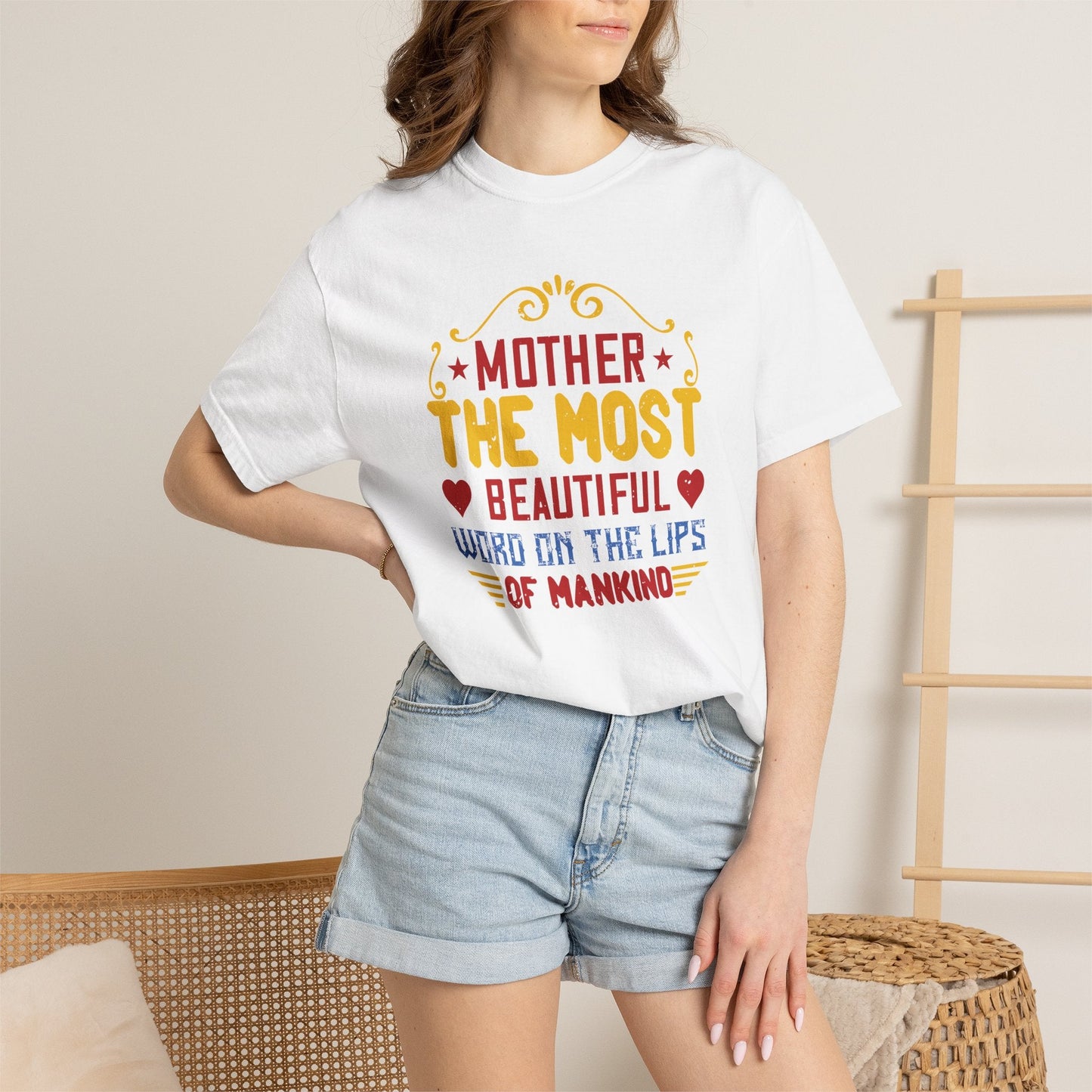 Mom T-shirt Mother Day Mama Tee Unisex Comfort Colors Garment-Dyed Cotton h84