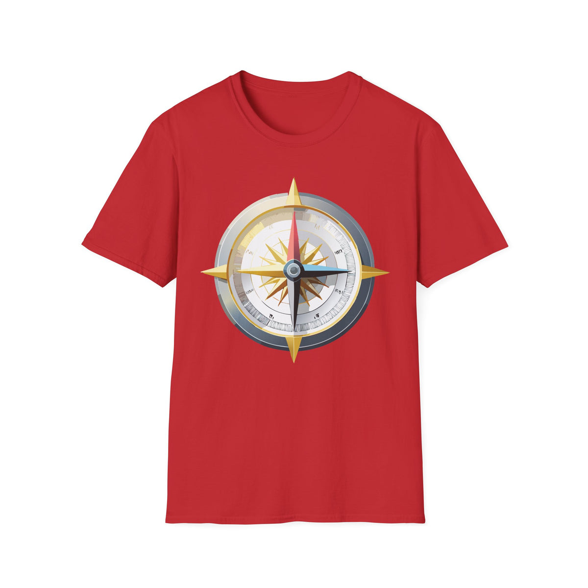 Nautical Compass Graphic T-Shirt | Adventure Graphic Design Unisex 100 Cotton Gildan T-Shirt