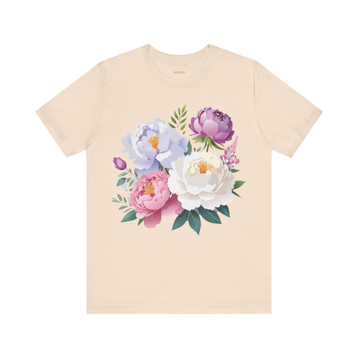 Floral Graphic Tee Shirt - Bella+Canvas Unisex 100 Cotton 30