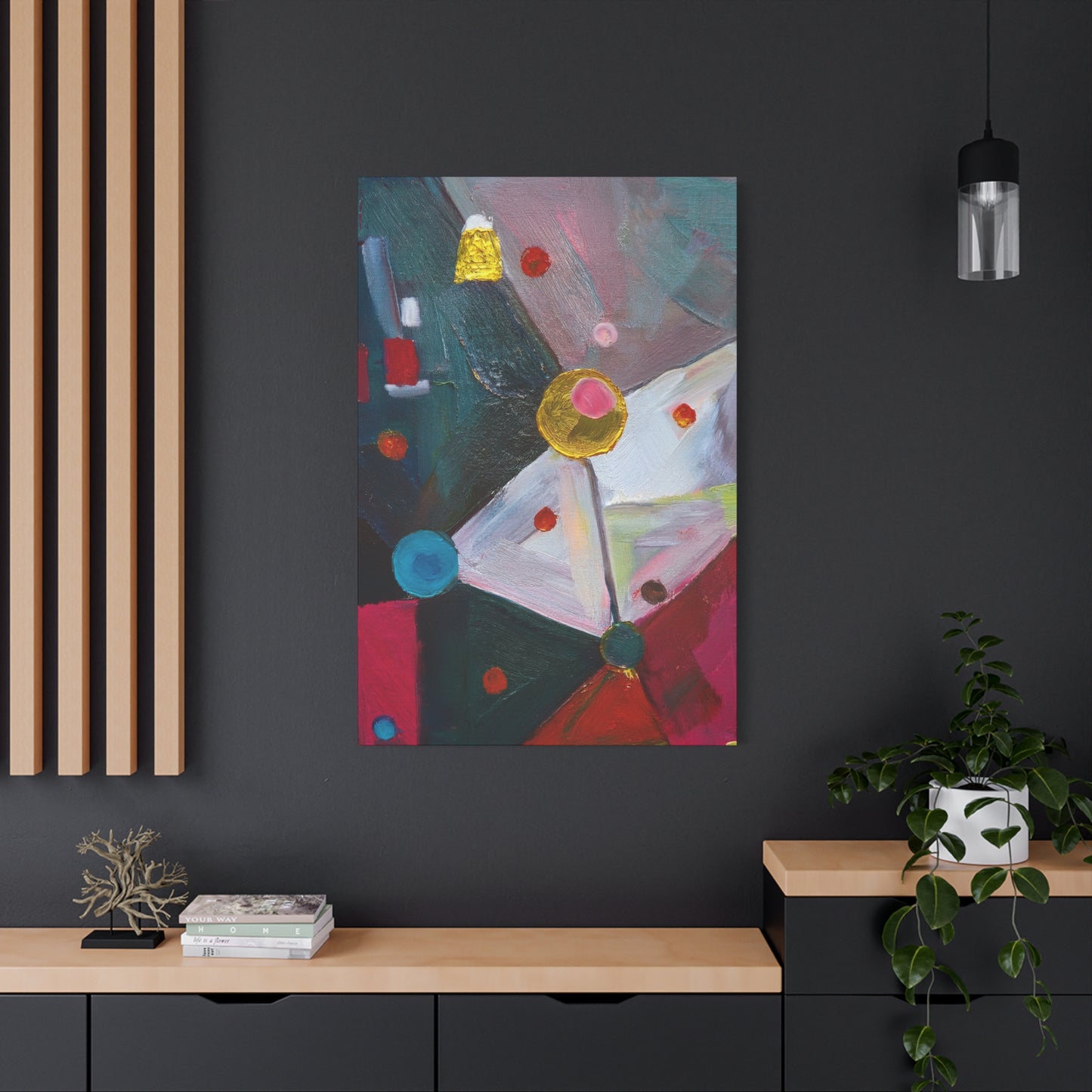 Abstract Oil Painting Print Canvas 20x24,20x30,24x30 24x32,24x36,30x40 32x48,36x48,40x60 Pine-Wood Inner Frame ABS-166
