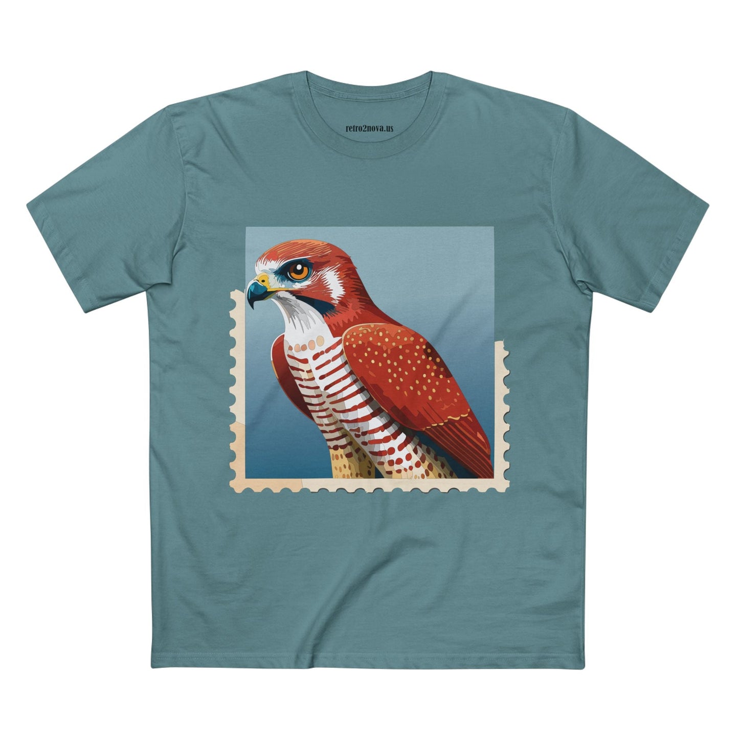 Postage Stamp Shirt Unisex Premium Cotton Tee With Original Art Design By Retro2Nova