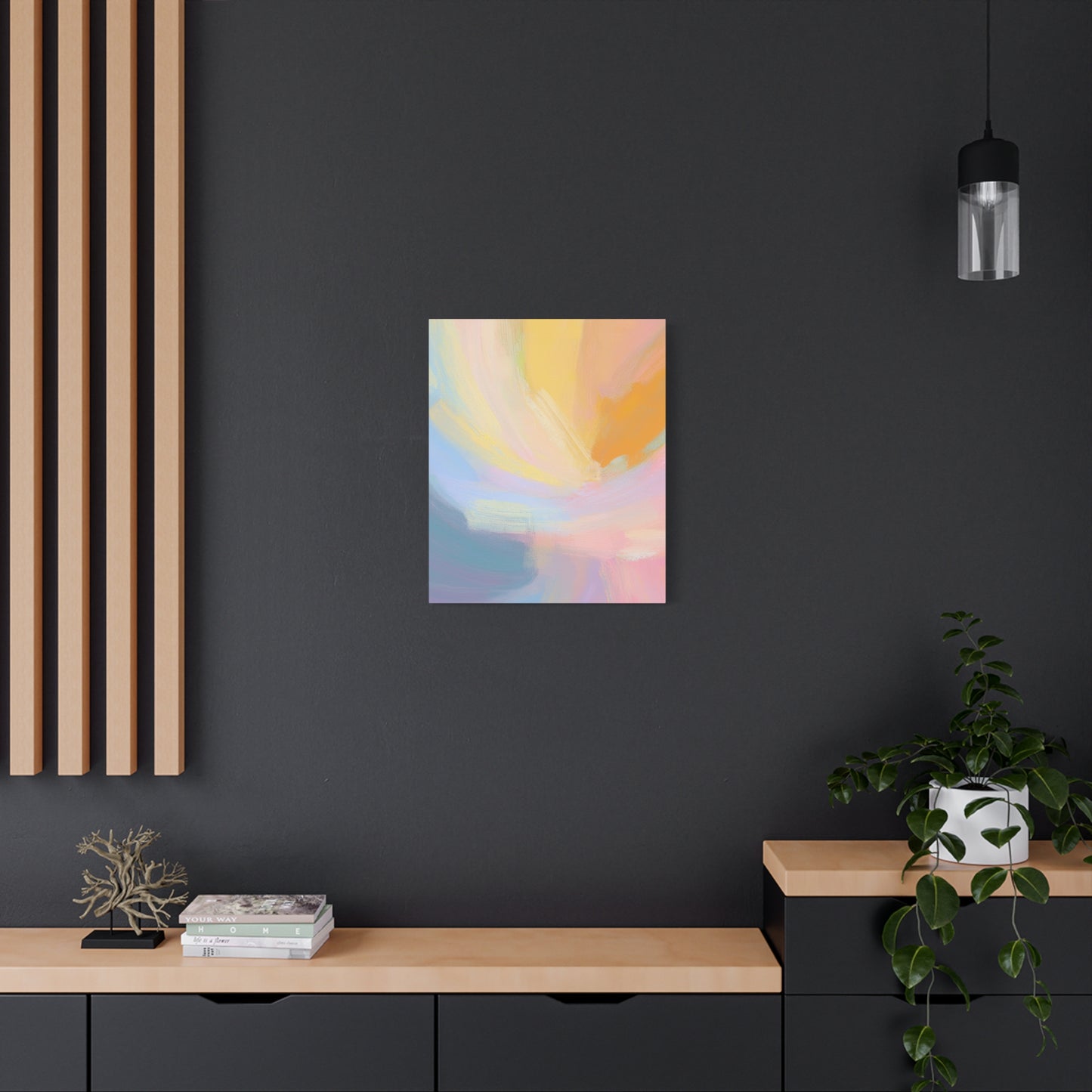 Abstract Pastel Painting Print Canvas 20x24,20x30,24x30 24x32,24x36,30x40 32x48,36x48,40x60 Pine-Wood Inner Frame ABS-95