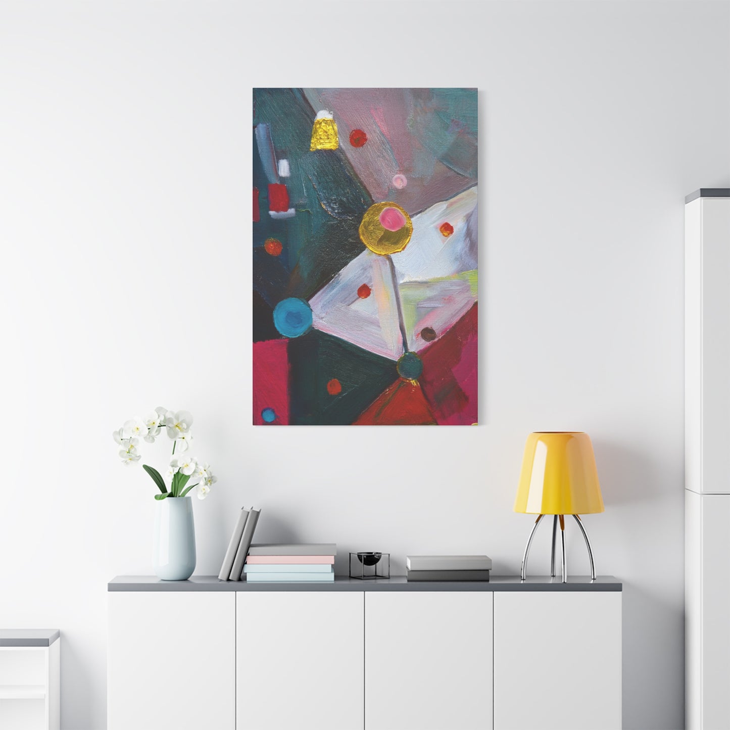 Abstract Oil Painting Print Canvas 20x24,20x30,24x30 24x32,24x36,30x40 32x48,36x48,40x60 Pine-Wood Inner Frame ABS-166