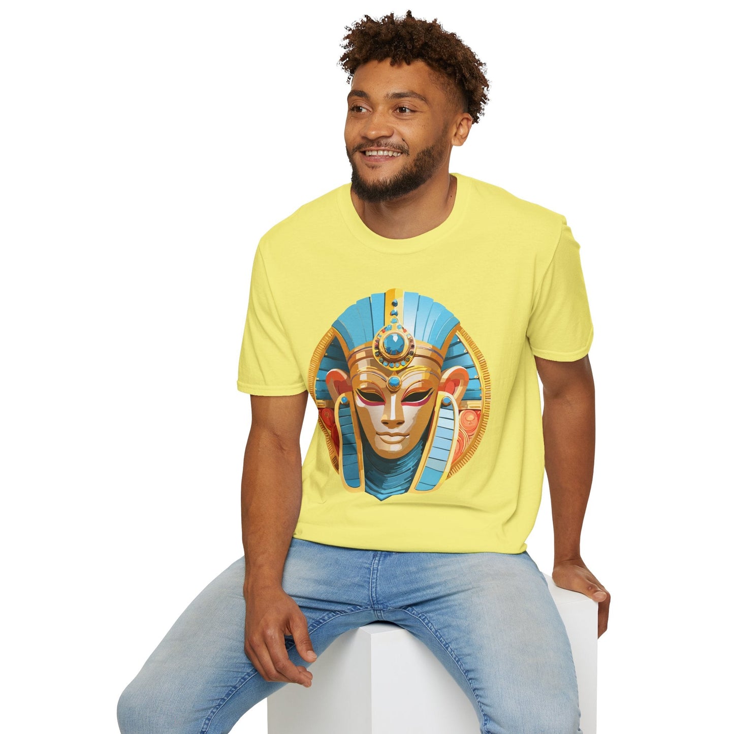 Mask Tee Shirt Unisex Softstyle Short Sleeve Art Design T Shirt 100 Percent Ring Spun Cotton