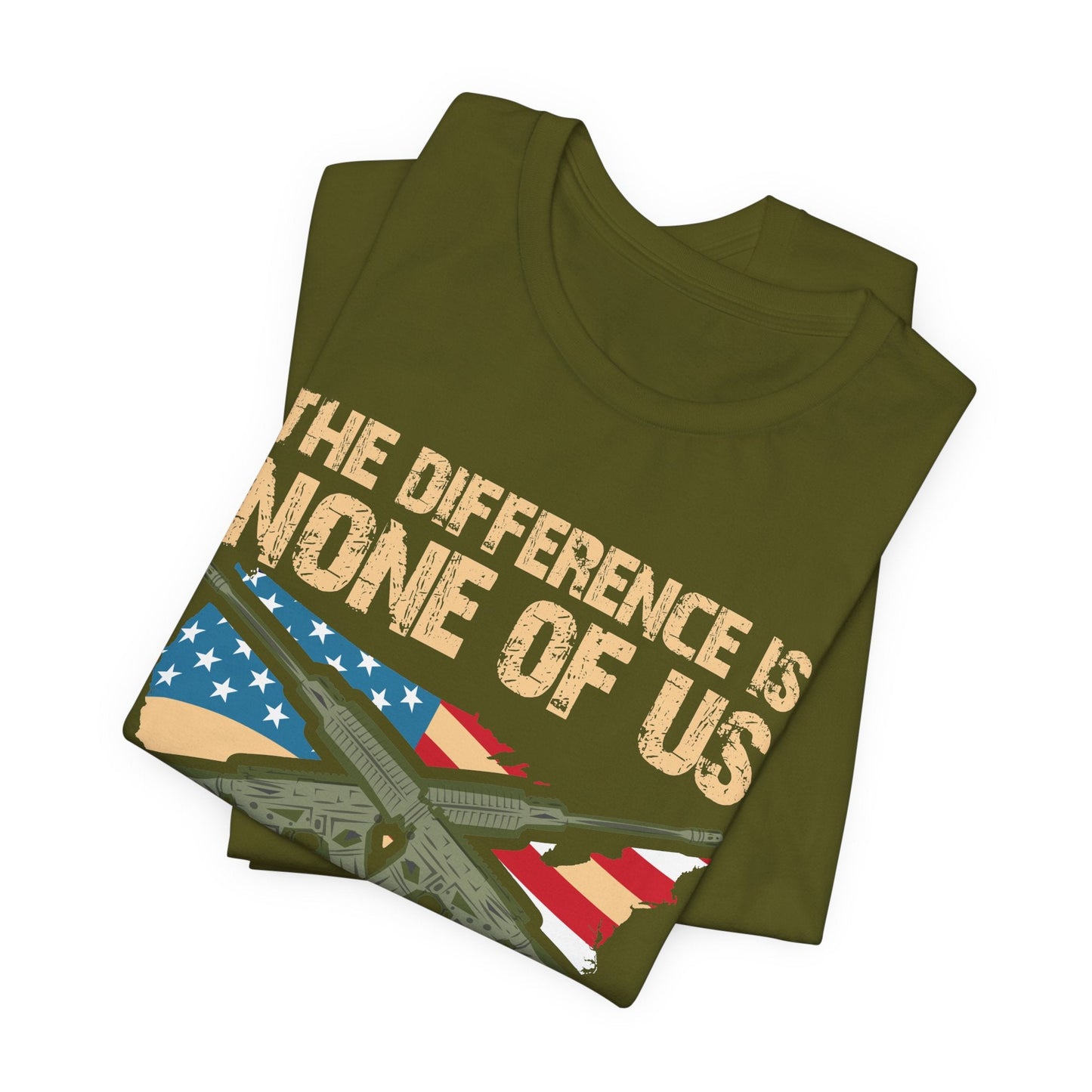 Army Veteran Patriotic Graphic Design Unisex Cotton T-Shirt v18