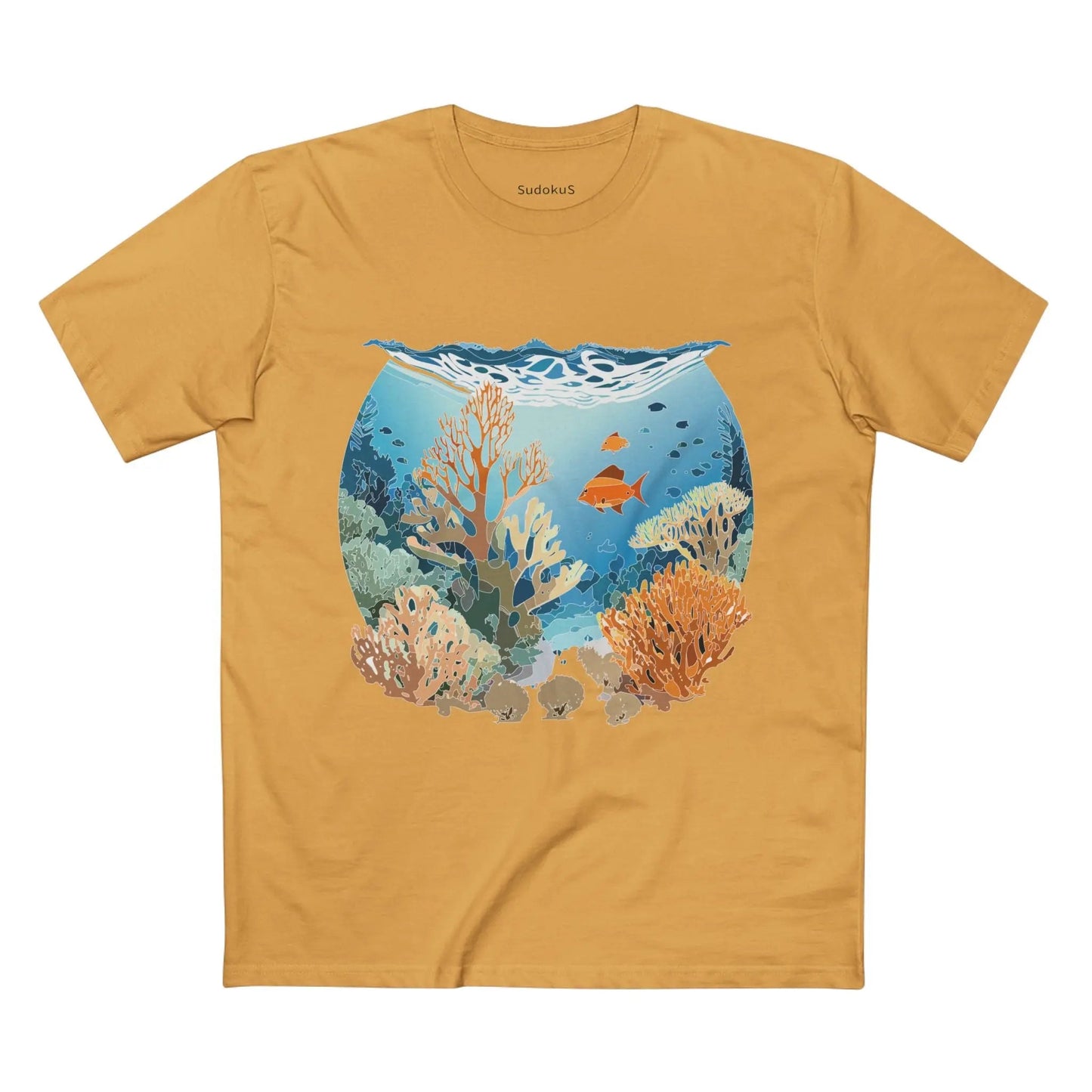 Ocean Coast Graphic Unisex 100 Cotton Staple Tee 1