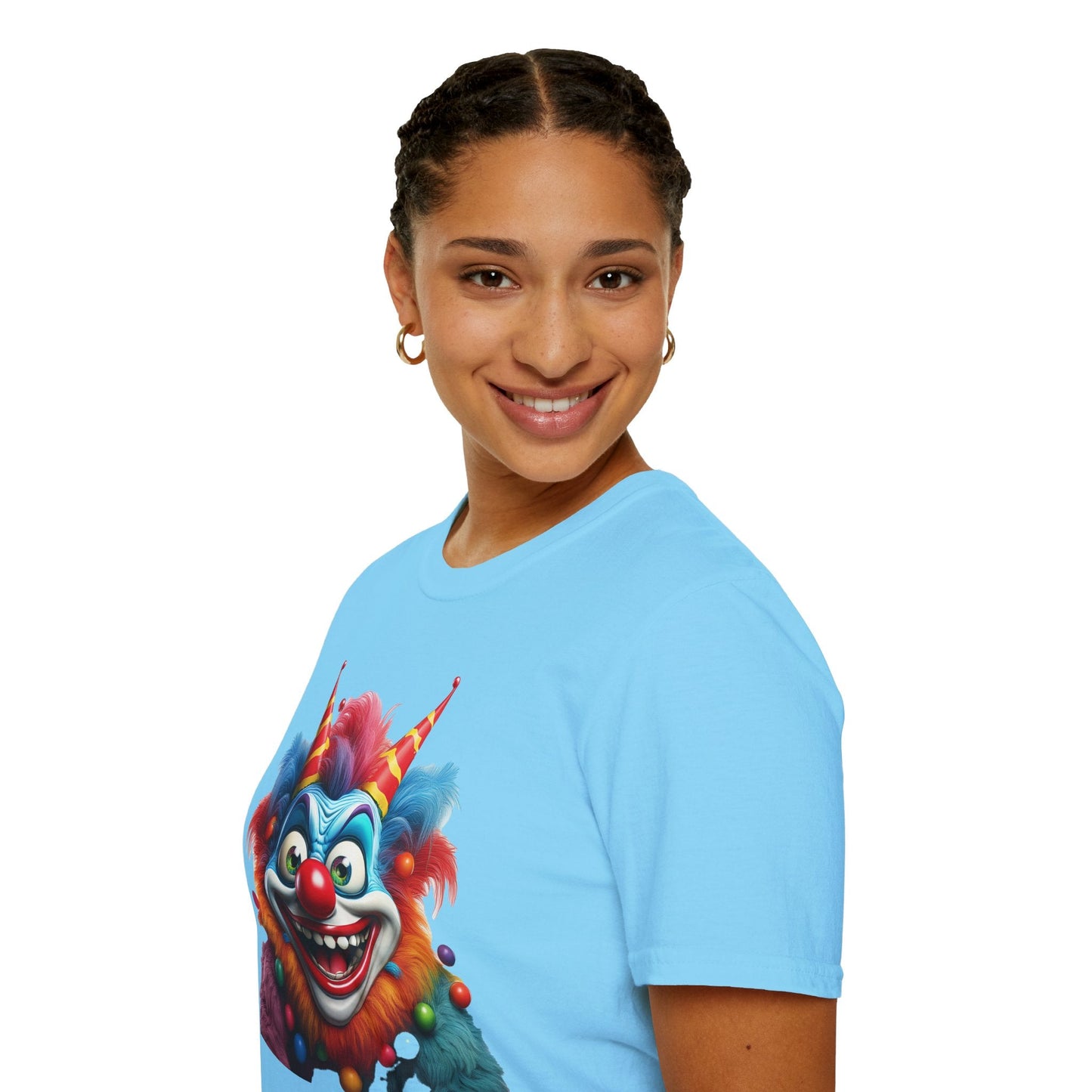 Clown Shirt For Men And Women Funny Circus Tee Scary Man Shirt Unisex Softstyle Tee