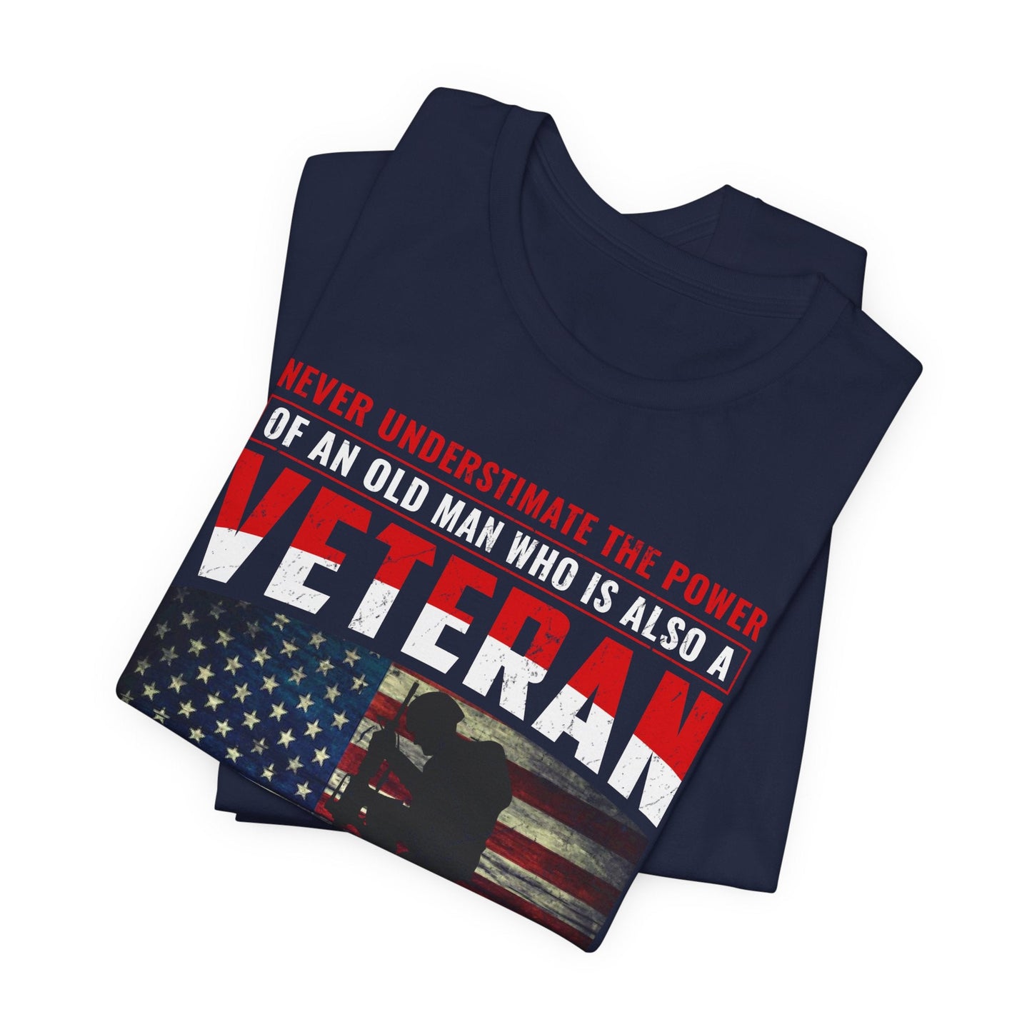 Army Veteran Patriotic Graphic Design Unisex Cotton T-Shirt v32
